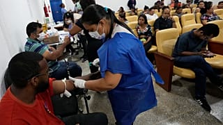 Brezilya'da dang hastaları geçici bir klinikte tedavi görüyor
