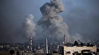 Smoke rises following Israeli bombardments in Khan Younis, southern Gaza Strip, Wednesday, Jan. 17, 2024.