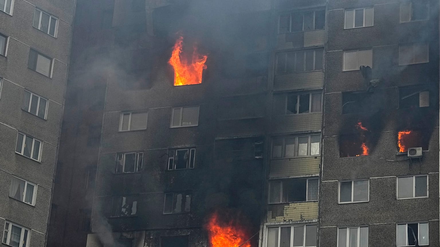 Attacco russo su Kiev