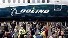 A Boeing 737 MAX 7 is displayed during a debut for employees and media of the new jet in Renton, Wash. Feb. 5, 2018. 