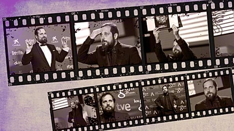 Composite image of Spanish filmmaker  Carlos Vermut