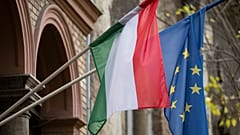 Illusztráció: magyar és EU-s zászlók