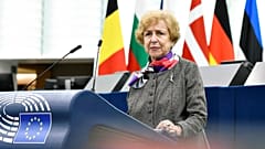 Imagen en la que aparece la eurodiputada letona Tatjana Ždanoka.