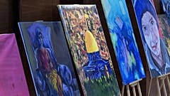 The Mahmoud Darwish Museum is presenting 100 paintings made by Gaza artists 