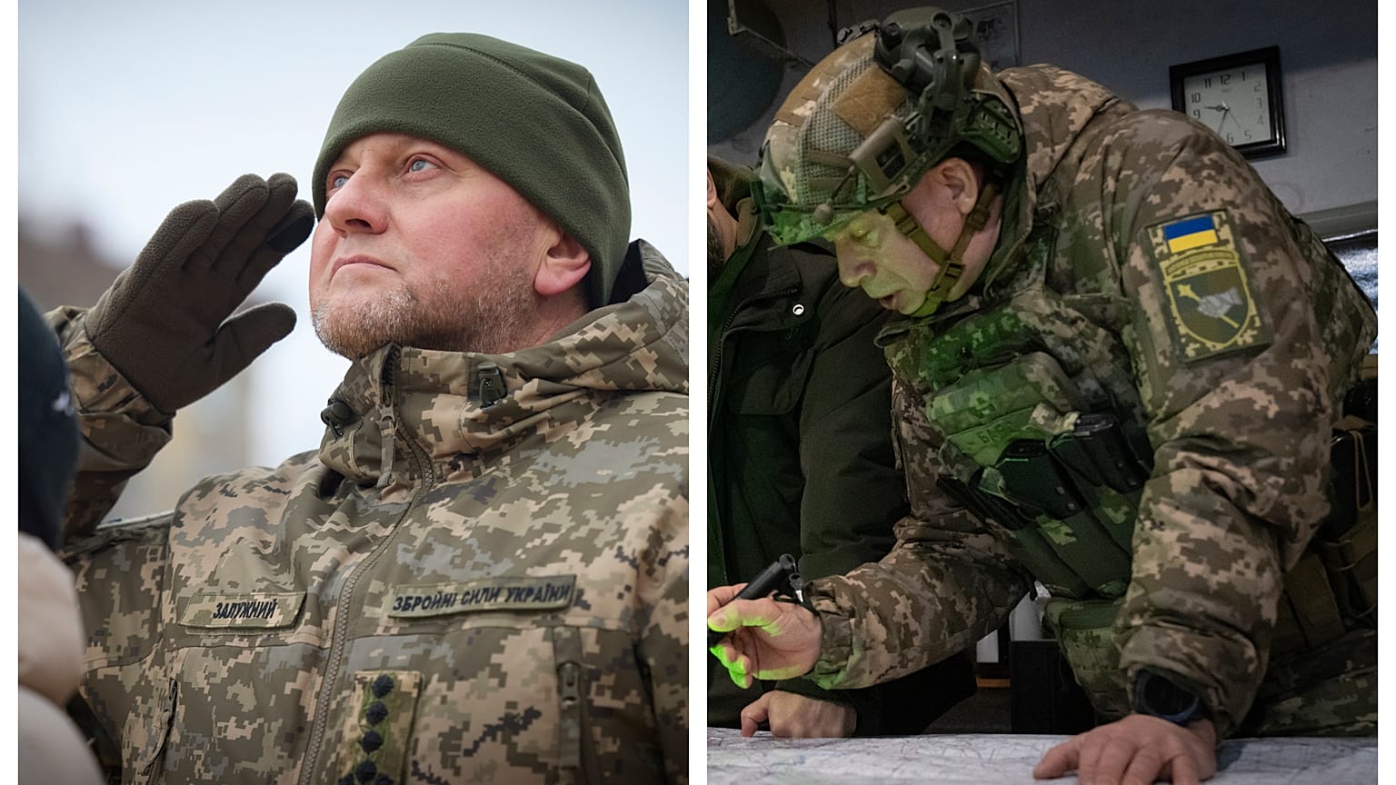 Валерий Залужный уходит в отставку, на посту главкома ВСУ его заменит Александр Сырский. Коллаж.