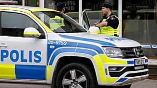 Une voiture de police suédoise