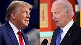 Eski ABD Başkanı Donald Trump (sol), mevcut Başkan Joe Biden 