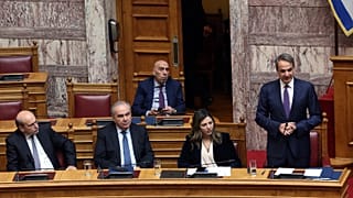 Ο Κυριάκος Μητσοτάκης στη Βουλή