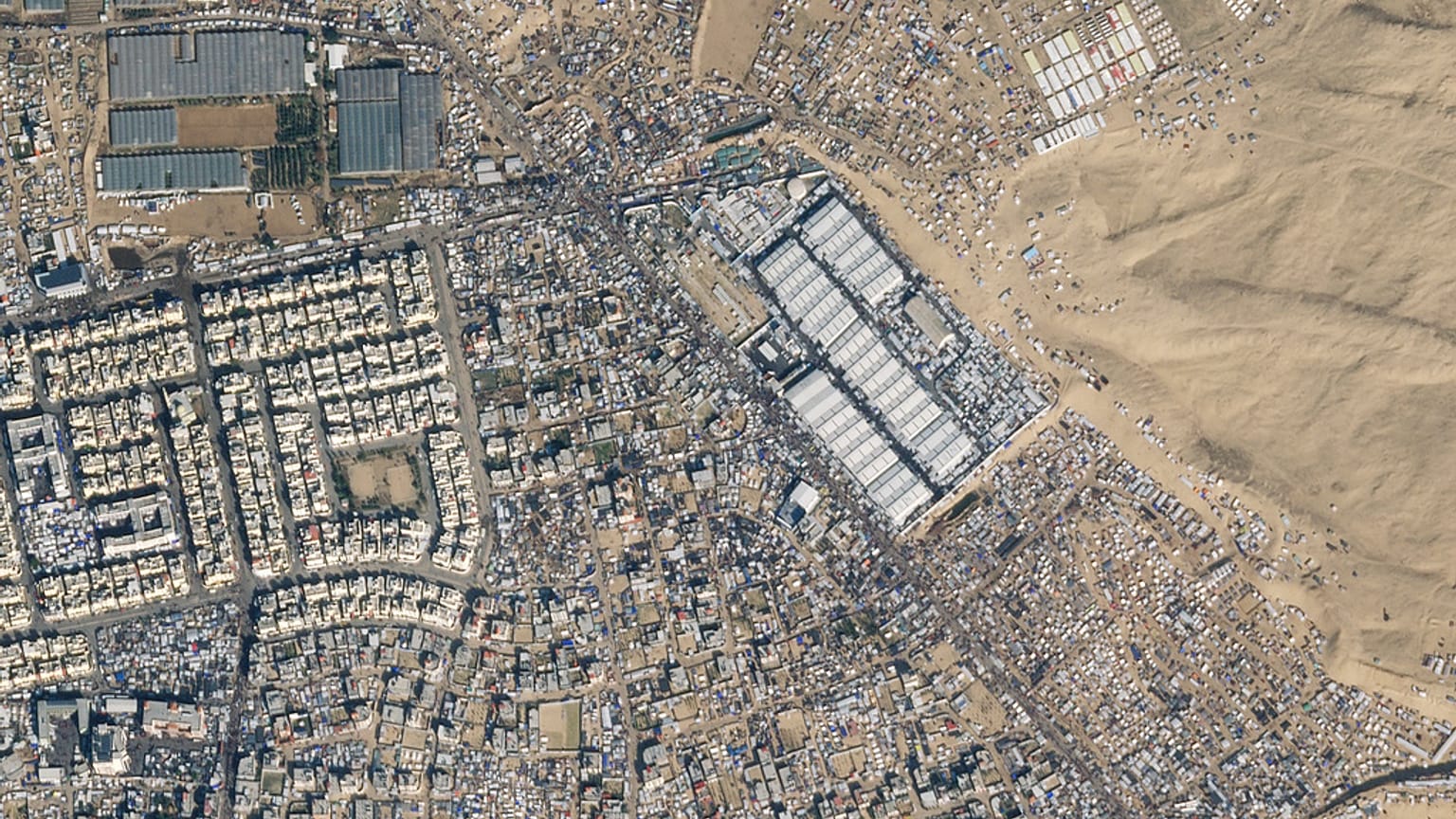 Rafah vista dall'alto