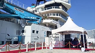 Το Euronews Green προσκλήθηκε να ξεναγηθεί στο OceanXplorer κατά τη διάρκεια της επίσημης ημέρας ανάπαυσης της COP28 στο Ντουμπάι, τον Δεκέμβριο του 2023.