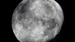 Mond über Frankfurt. 5. Oktober 2020