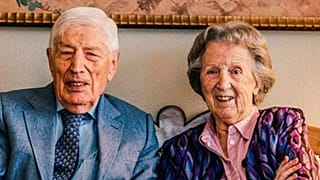Hollanda'nın eski Başbakanı Dries van Agt ve eşi