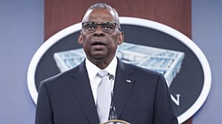 Lloyd Austin amerikai védelmi miniszter a Pentagonban, 2024. február 1.