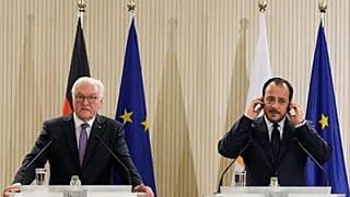 Kıbrıslı Rum lider Nikos Hristodulidis, Almanya Cumhurbaşkanı Frank-Walter Steinmeier