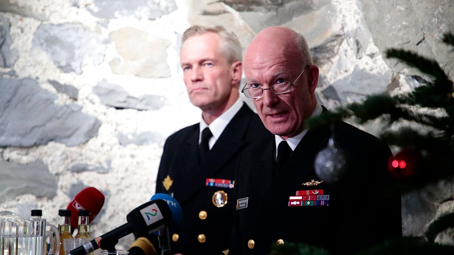 Navy Chief Nils Andreas Stensones, left (2018)
