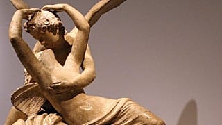 مجسمه «جان گرفتن پسوخه با بوسه کوپیدو» اثر آنتونیو کانووا 