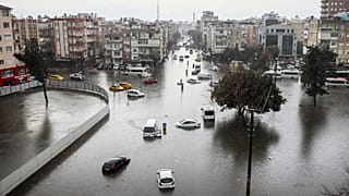 Φωτό από τις πλημμύρες στην Αττάλεια