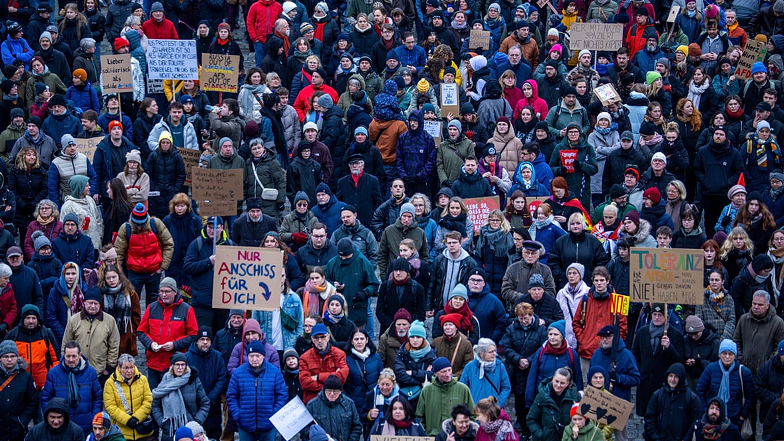 Demonstration gegen rechtes Gedankengut 