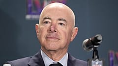 Homeland Security Secretary Alejandro Mayorkas, in Las Vegas, Wednesday, Feb. 7, 2024. 