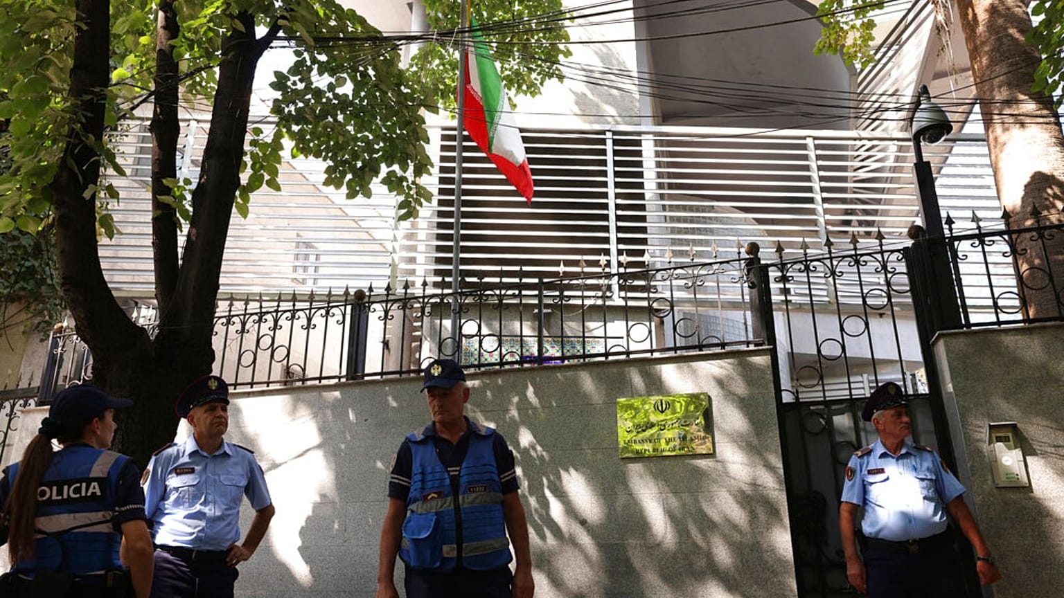 the Iranian Embassy in Tirana, Albania