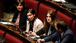 La leader dell'opposizione, Elly Schlein, in Parlamento dopo l'elezione a segretaria del Partito Democratico (15 marzo 2023)