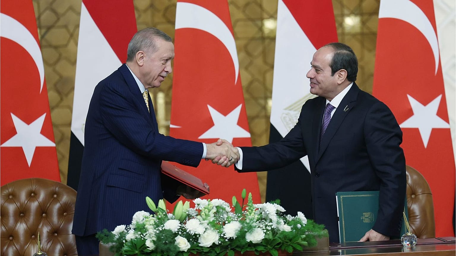 رجب طیب اردوغان و عبدالفتاح سیسی 