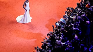 La actriz Lupita Nyong'o en la alfombra roja. Foto:
