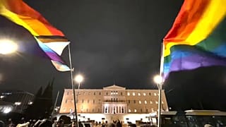 احتفالات في أثينا بعد تشريع اليونان للزواج المدني بين المثليين-15 شباط 2023.