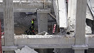  مكان الحادث في موقع بناء في فلورنسا، إيطاليا، 16 فبراير 2024
