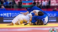 La Suédoise Tara Babulfath remportant sa demi-finale.