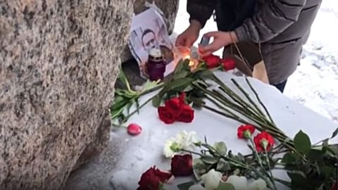 Gedenken an Alexej Nawalny - in Russland