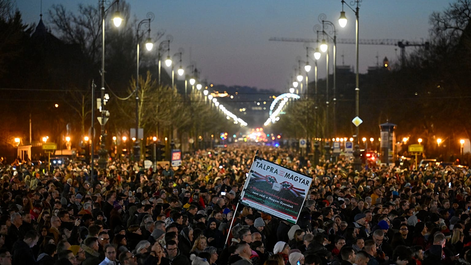 Manifestazione a Budapest