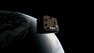 LingoSat'ın Kyoto Üniversitesi Uzay Ahşap Projesi kapsamında bir öğrenci ekibi tarafından bilgisayarda üretilen örnek çizimi
