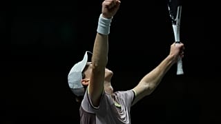 Sinner celebra su victoria en el ABN Amro Open en Rotterdam el domingo