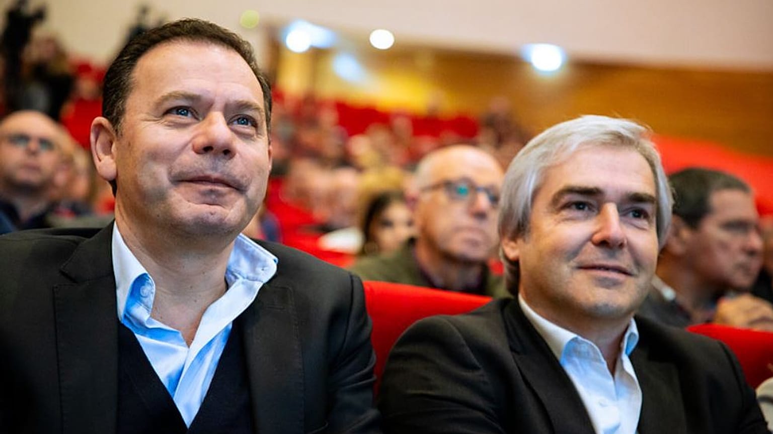 O presidente do PSD Luís Montenegro e o presidente do CDS-PP Nuno Melo