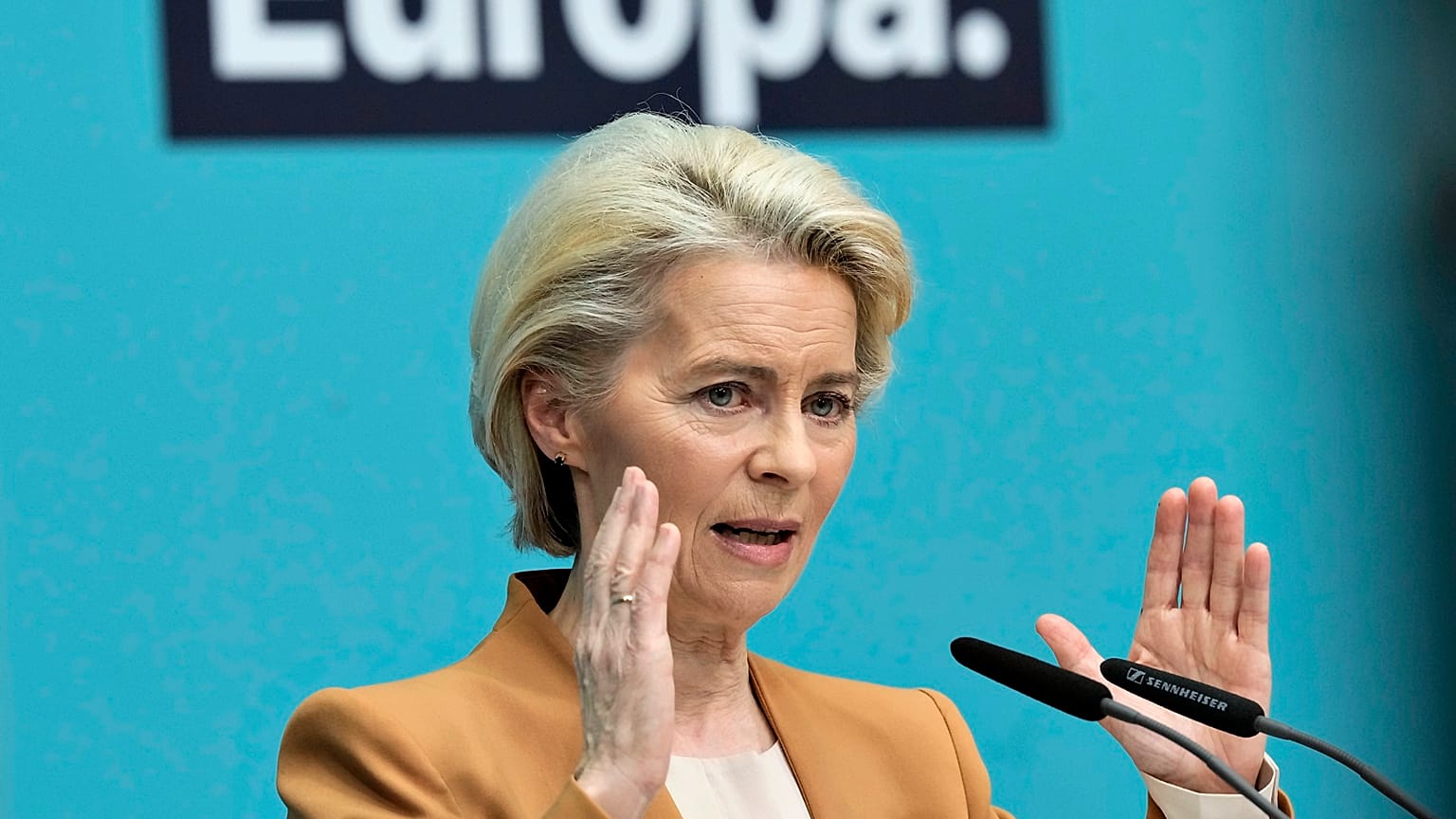 La presidente della Commissione europea Ursula von der Leyen