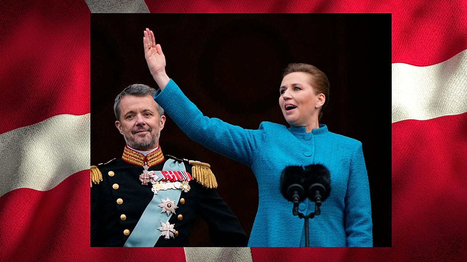 Kristensen dán miniszterelnök és X. Kristóf király 