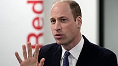 Le prince William, prince de Galles, lors d'une visite au siège de la Croix-Rouge britannique à Londres, mardi 20 février 2024.