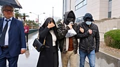 Former FBI informant Alexander Smirnov, second from right