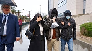 Former FBI informant Alexander Smirnov, second from right