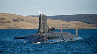 One of the British Royal Navy's Vanguard-class submarines.