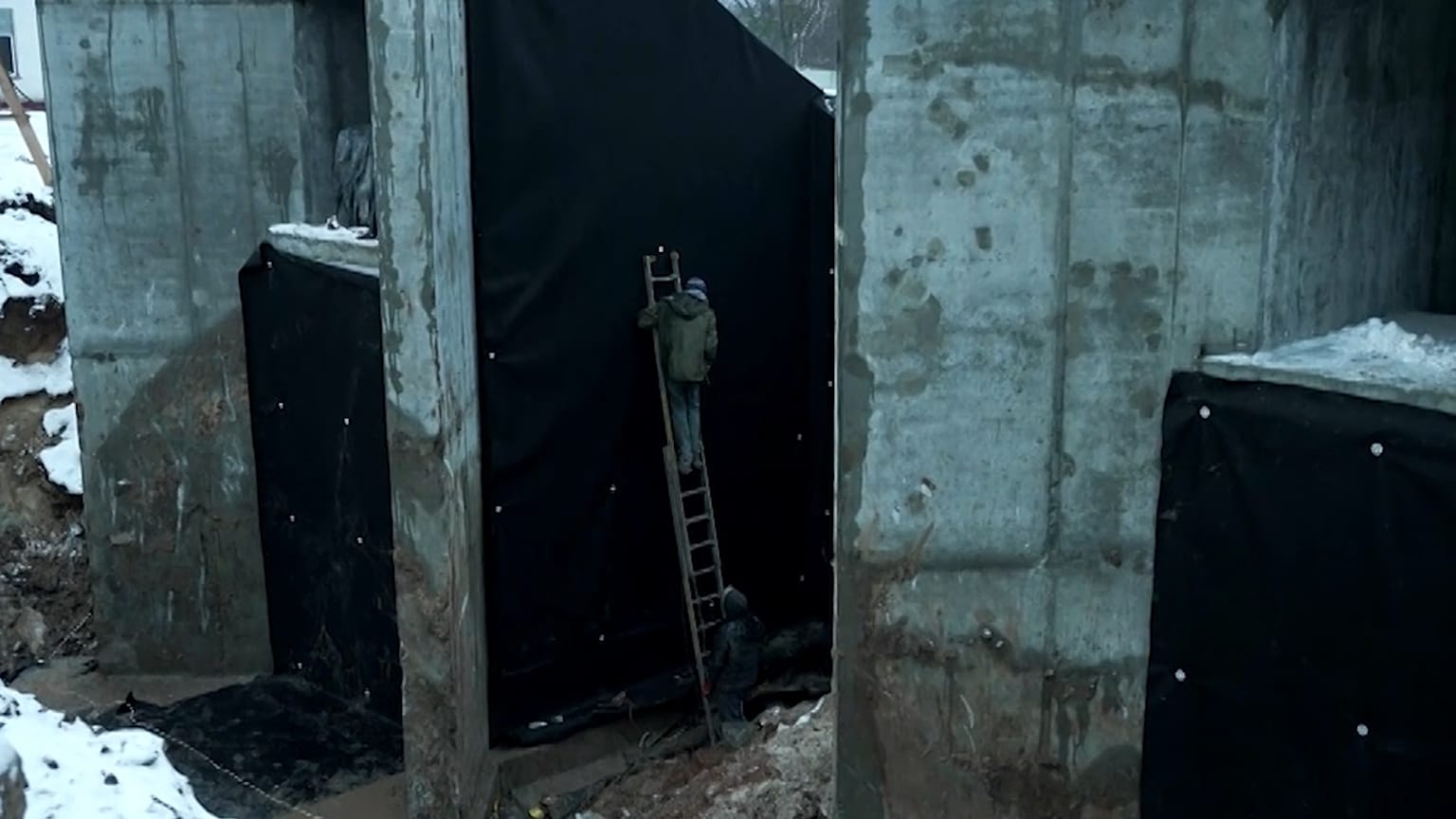 Búnker en construcción en Ucrania