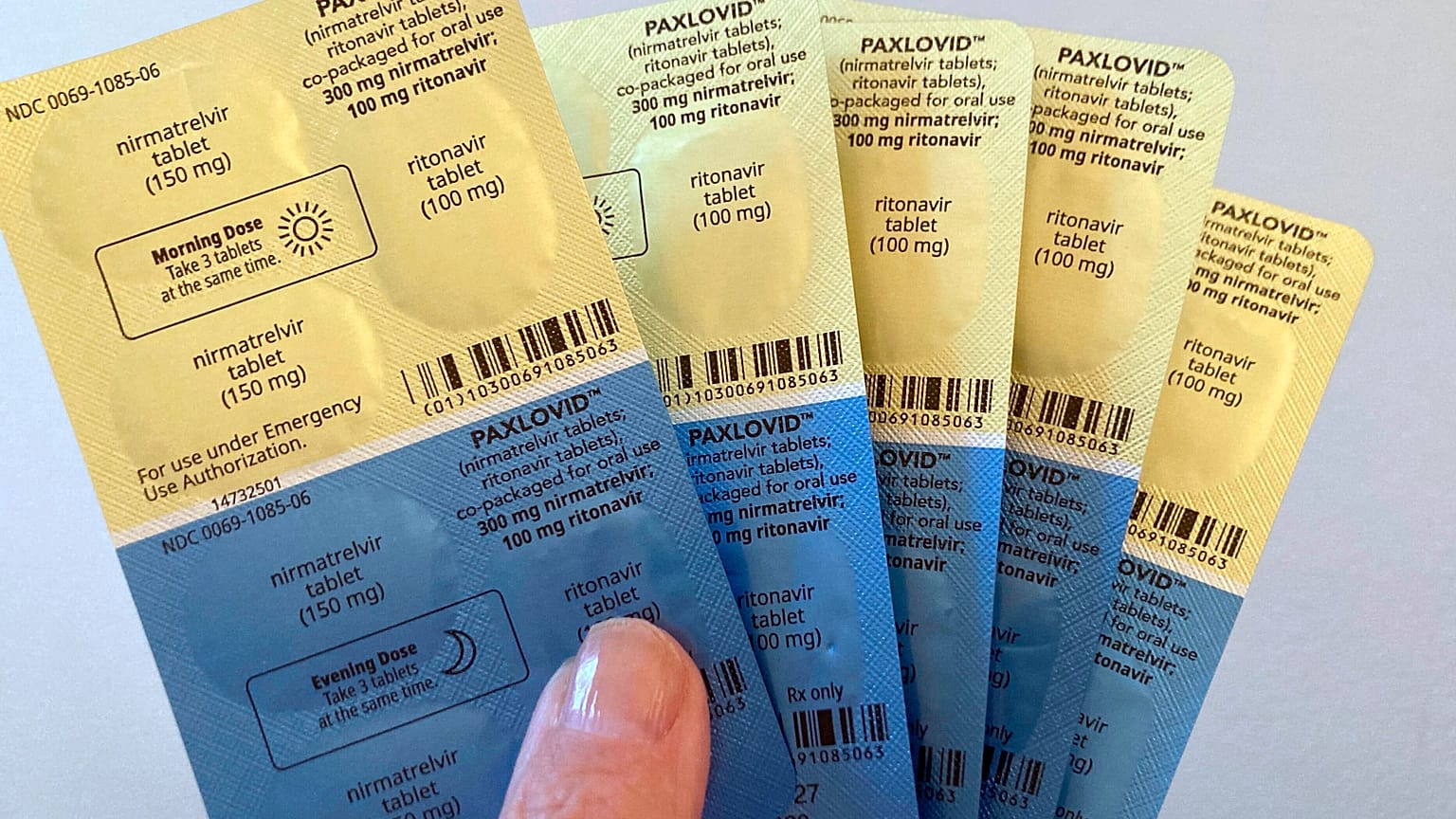 The anti-viral drug Paxlovid is displayed in New York, Monday, Aug. 1, 2022. (AP Photo/Stephanie Nano)
