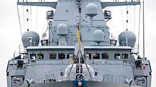 An EU-Mission "Aspides" beteiligte deutsche Fregatte "Hessen"