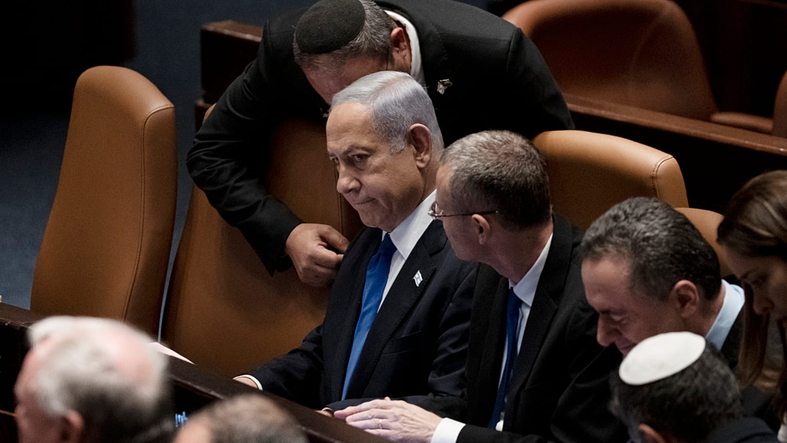 Netanjahu a Kneszetben