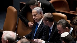 Netanjahu a Kneszetben