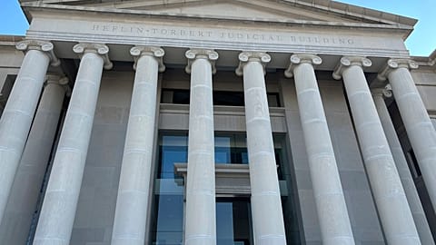 The exterior of the Alabama Supreme Court building.