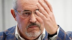 Boris Nadezhdin, un político liberal ruso que busca postularse para las elecciones presidenciales del 17 de marzo, habla en Moscú, Rusia, el jueves 8 de febrero de 2024.