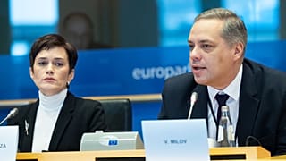 Deux des figures de l'opposition russe, Evgenia Kara-Murza et Vladimir Milov