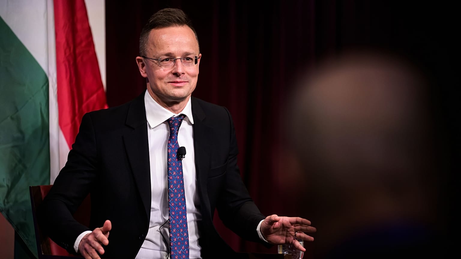 Szijjártó Péter külügyminiszter a Harvard Egyetem minapi panelbeszélgetésén
